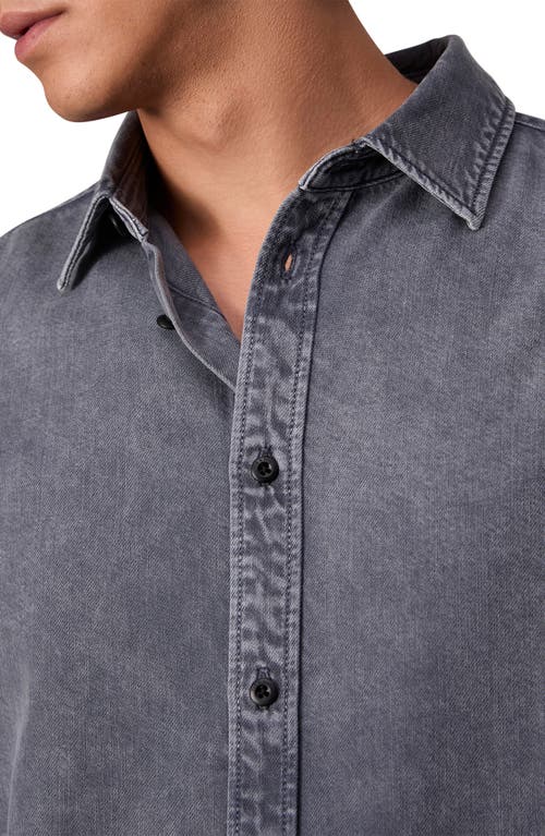 Shop Rag & Bone Matthew Denim Button-up Shirt In Aged Indigo