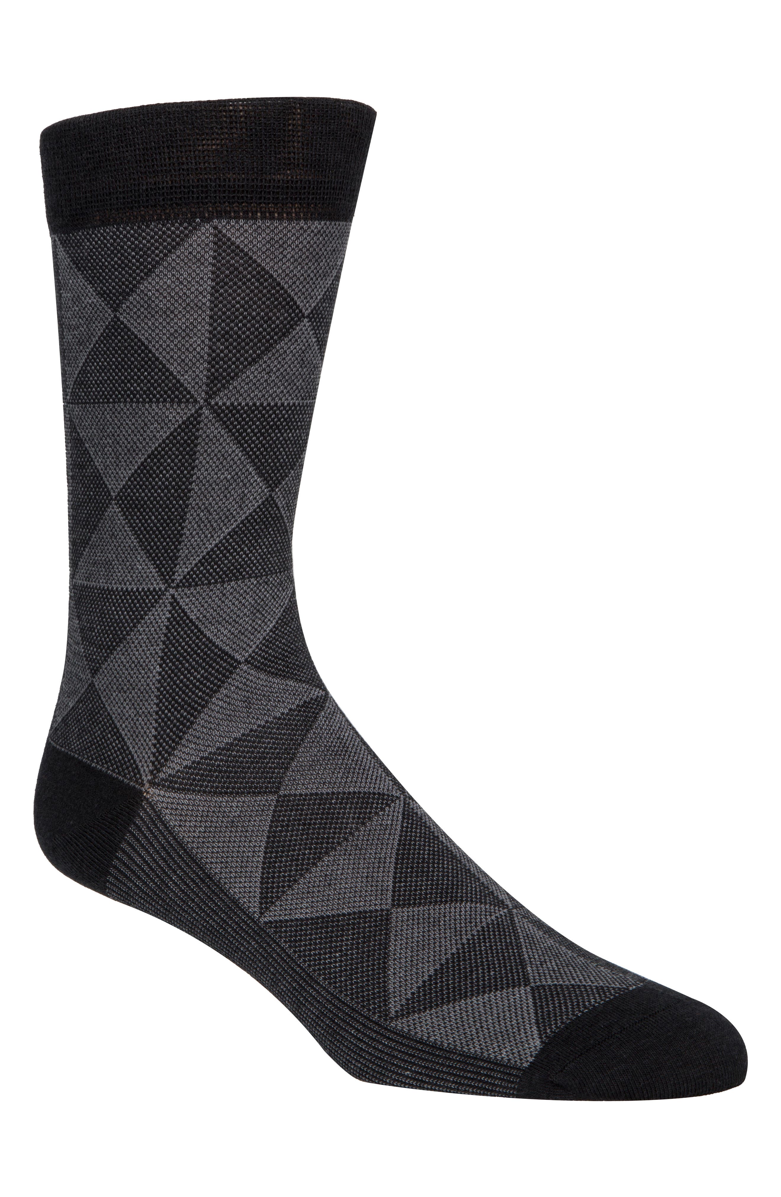 Cole Haan Diamond Piqué Crew Socks Nordstrom
