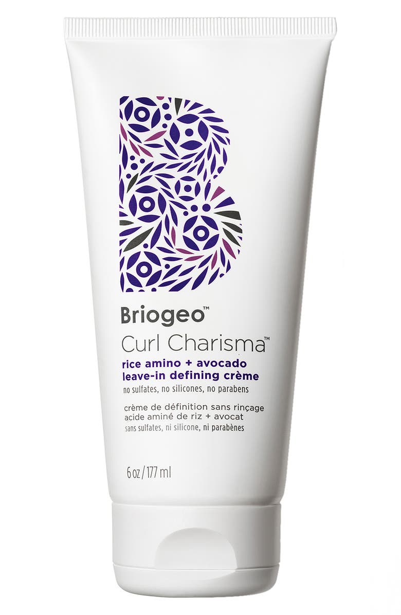 BRIOGEO Curl Charisma Rice Amino + Avocado Leave-In Defining Crème, Main, color, No Color