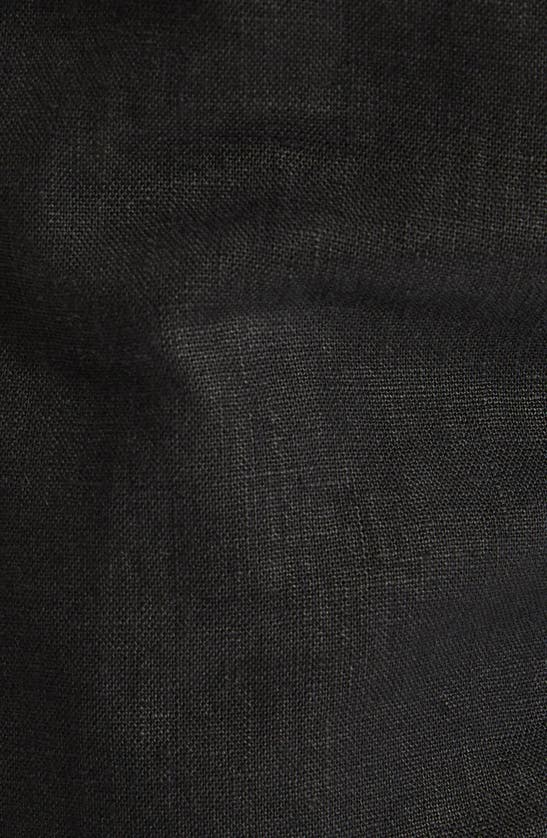 Shop Johnny Bigg Resort Linen Drawstring Shorts In Black