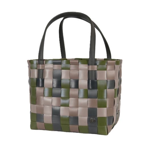 Handed By Color Block Recycled Tote Bag In Camo Mix