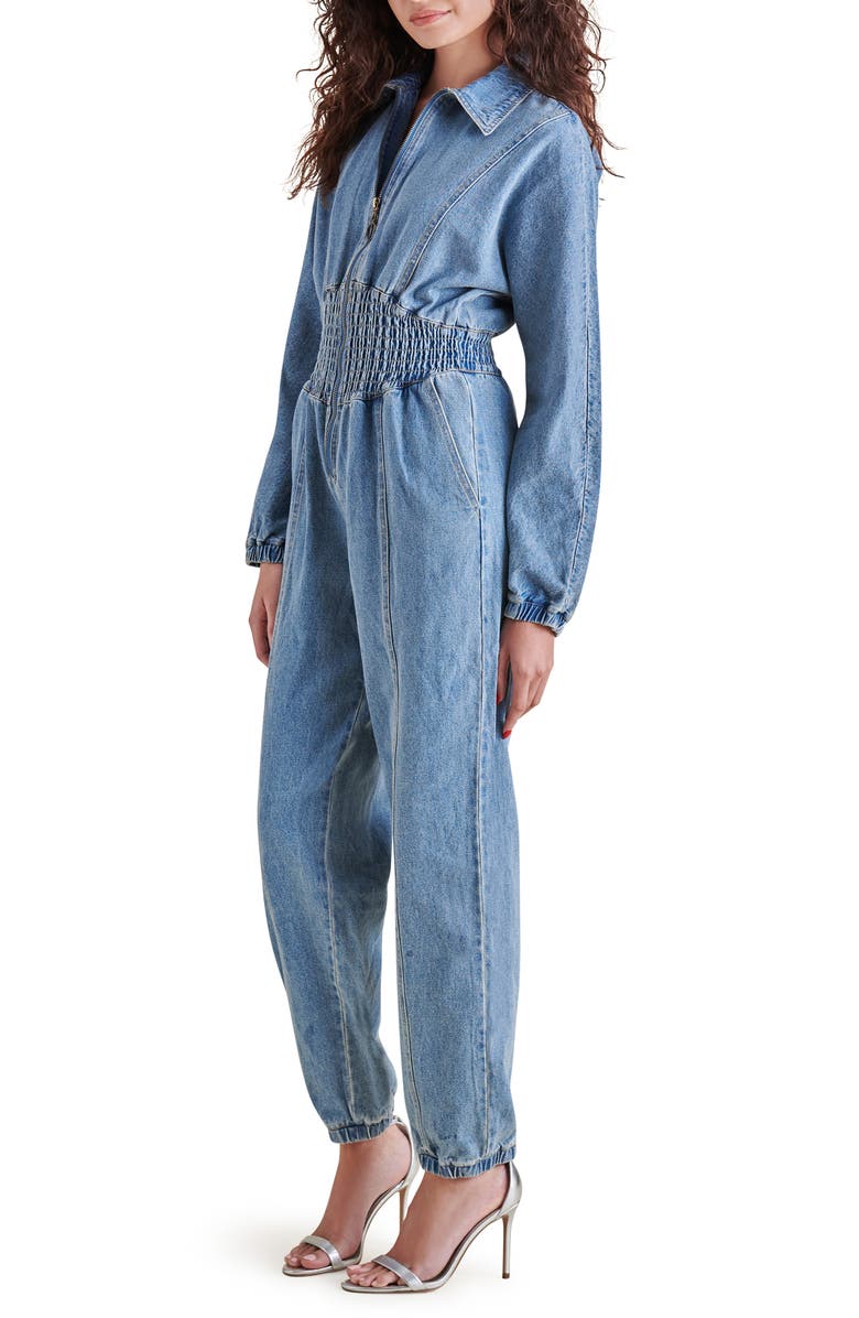 Steve Madden Coya Long Sleeve Denim Jumpsuit | Nordstrom