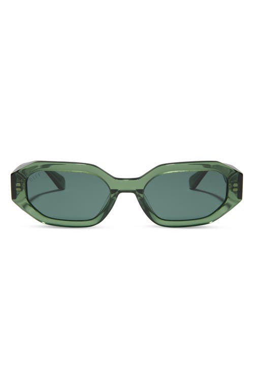 Allegra 53mm Polarized Rectangular Sunglasses in Sage Crystal /G15