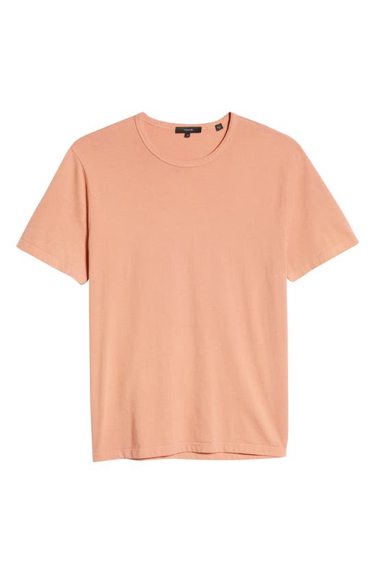 Vince Solid T-shirt In Washed Natural Wine