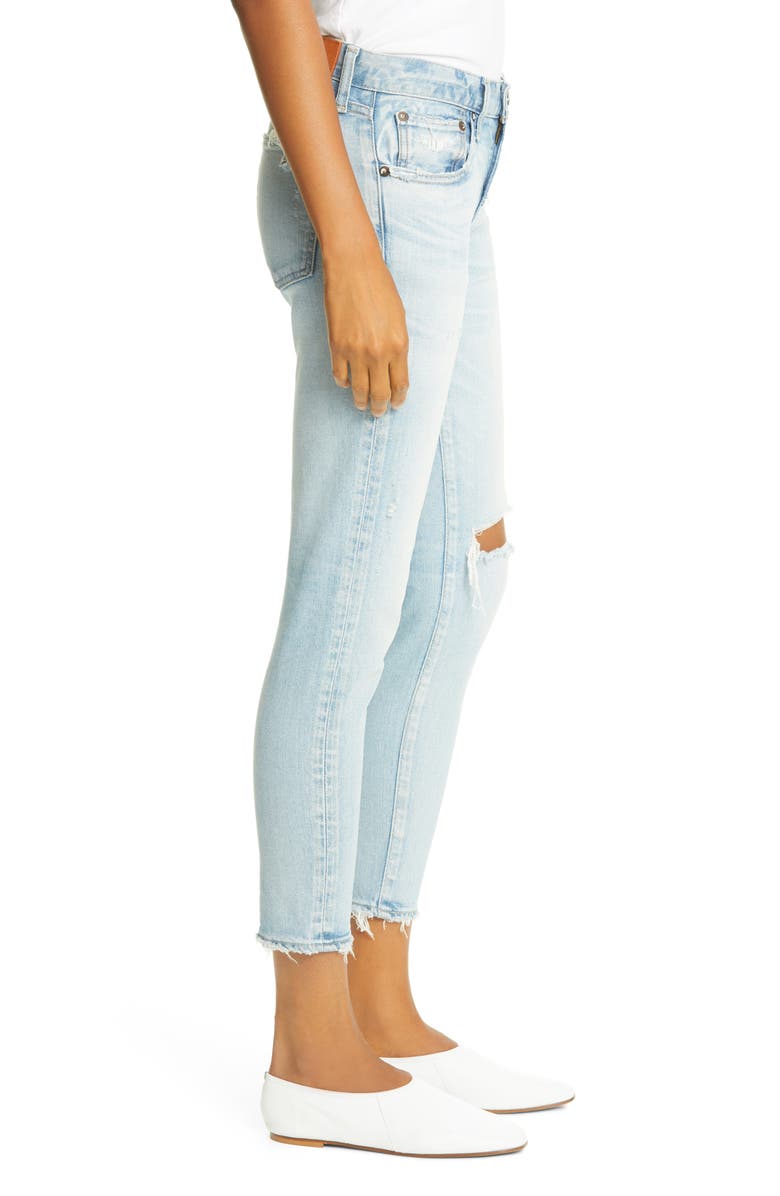 MOUSSY Vivian Ripped Skinny Jeans, Alternate, color, 