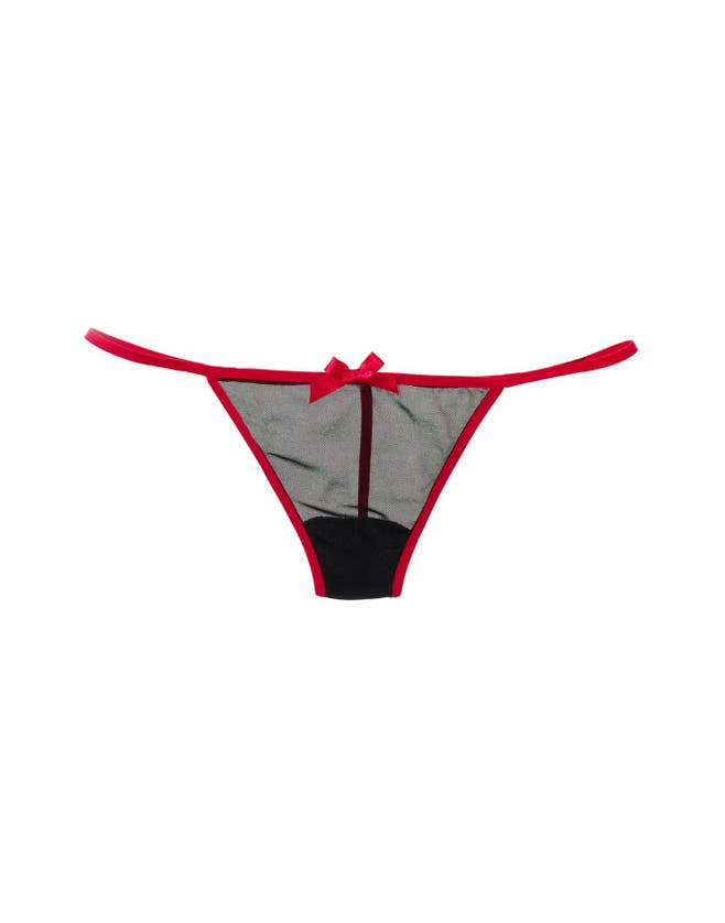 Adore Me Lyla G-string Panties In Black