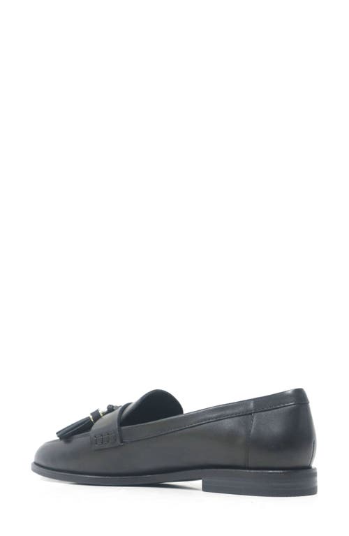Kenneth Cole Lyra Tassel Loafer In Black Leather