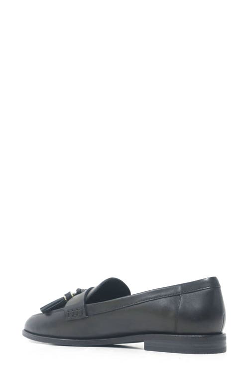 Shop Kenneth Cole Lyra Tassel Loafer In Black Leather