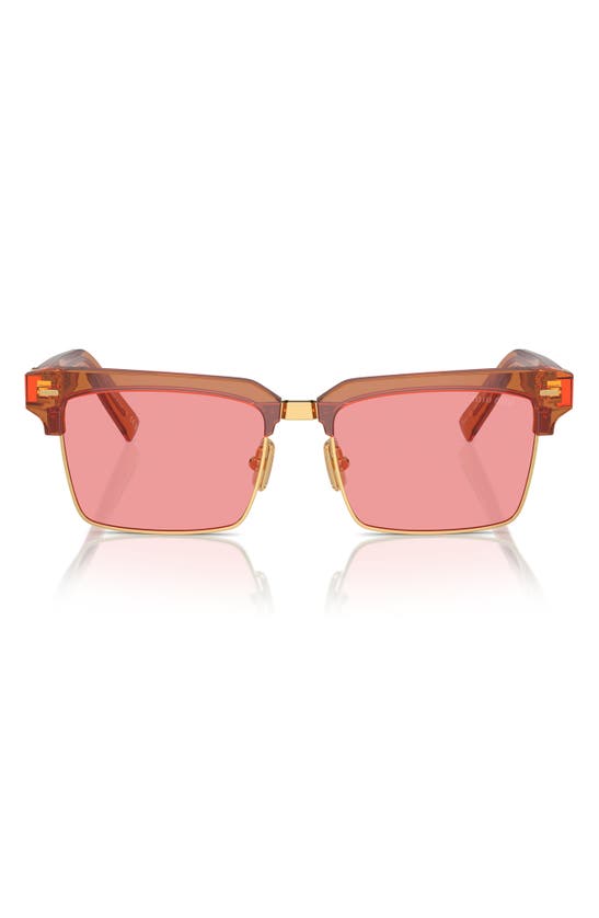 Miu Miu 54mm Square Sunglasses In Pink