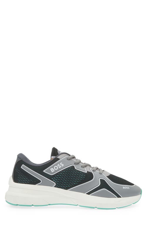 Hugo Boss Boss Owen Runn Empr Sneaker In Open Grey