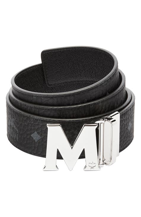 Gucci Reversible Leather And Printed Coated-canvas Belt in White