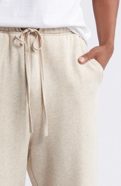 Shop Elwood Core Organic Cotton Straight Leg Sweatpants In Oatmeal