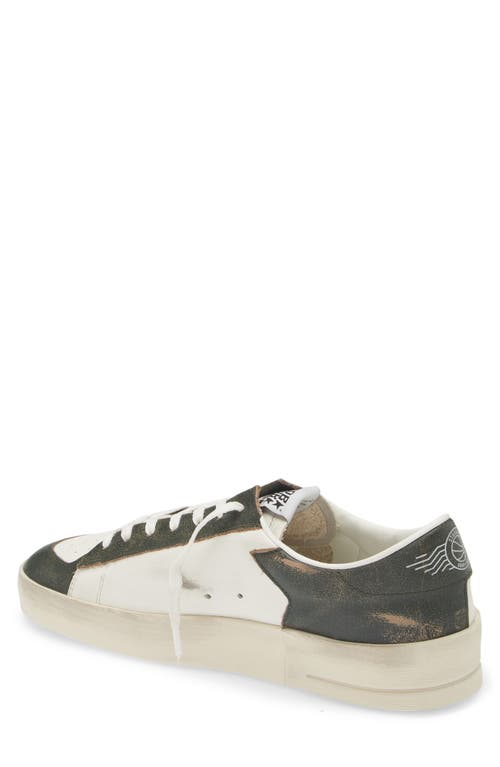 Shop Golden Goose Super-star Sneaker In White/dark Green 10361