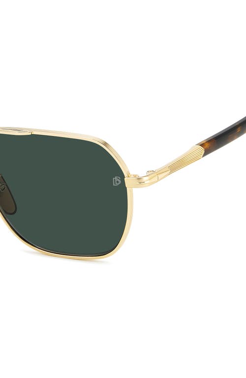 Shop David Beckham Eyewear 59mm Aviator Sunglasses In Gold Havana