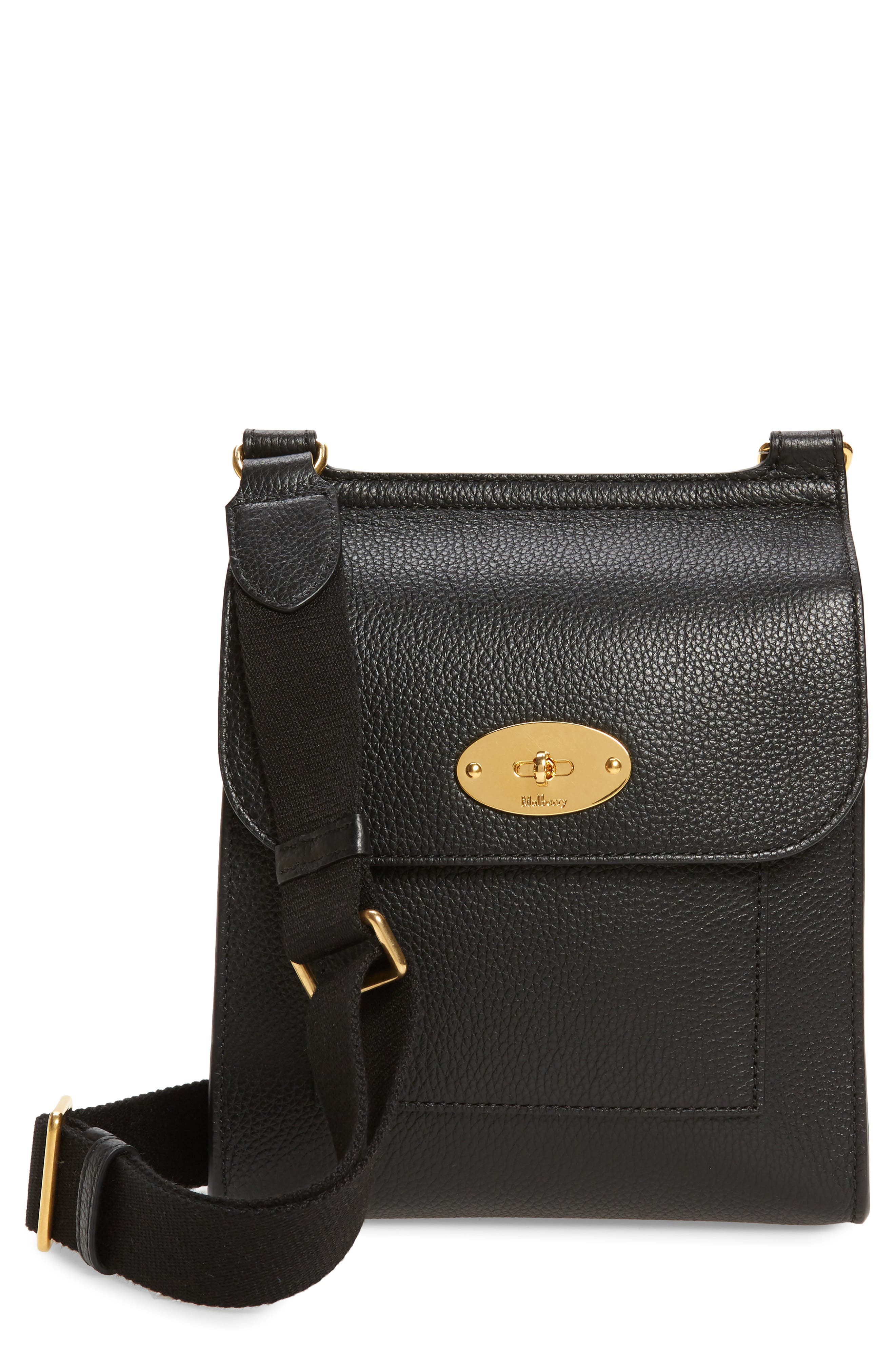 mulberry leather crossbody bag