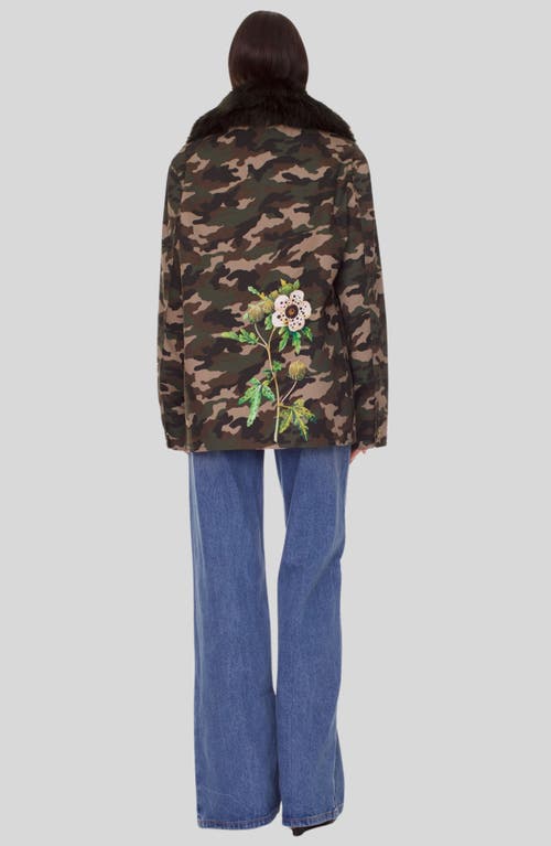 Cynthia Rowley Outward Bound Jacket In Green Camo