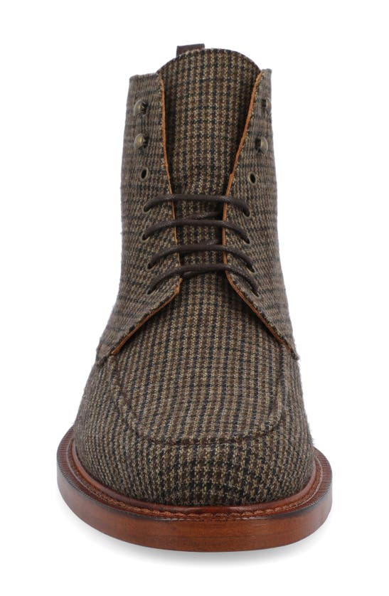 Shop Taft The Smith Moc Toe Wool Boot In Espresso