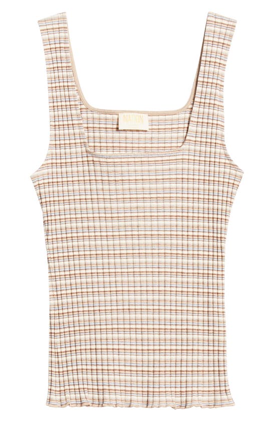 Shop Nation Ltd Babs Square Neck Tank In Layer Cake