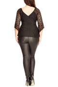City Chic Lace Bell Sleeve Top (Plus Size) | Nordstrom