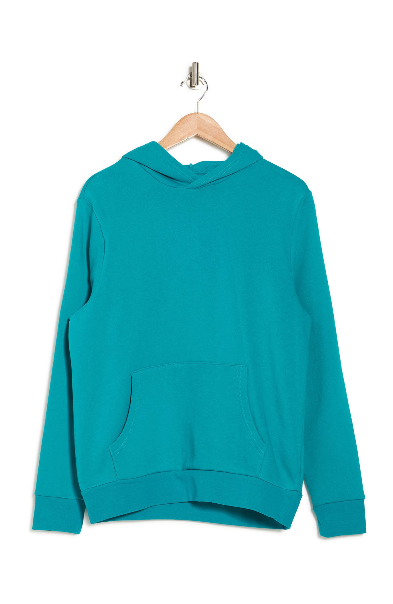 Abound Fleece Pullover Hoodie In Teal Compass