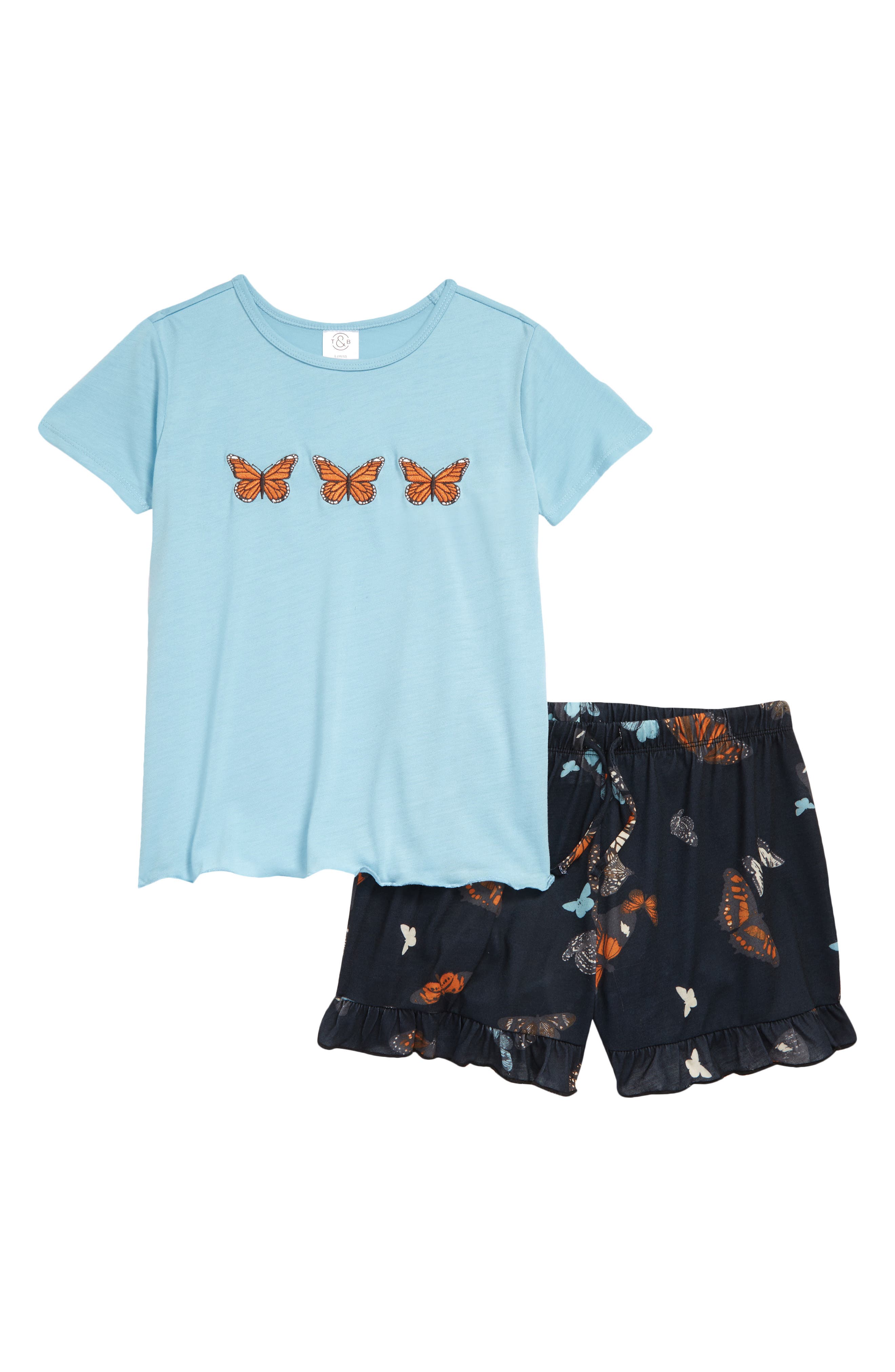 Bluey Pyjamas T-shirt & Shorts Set For Girls Sizes 4 5 6 Christmas Gift New 