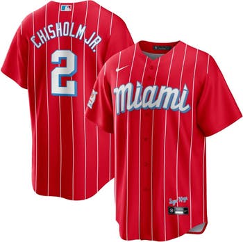 Men's Nike Jazz Chisholm Jr. White Miami Marlins Home Replica Player Jersey, L