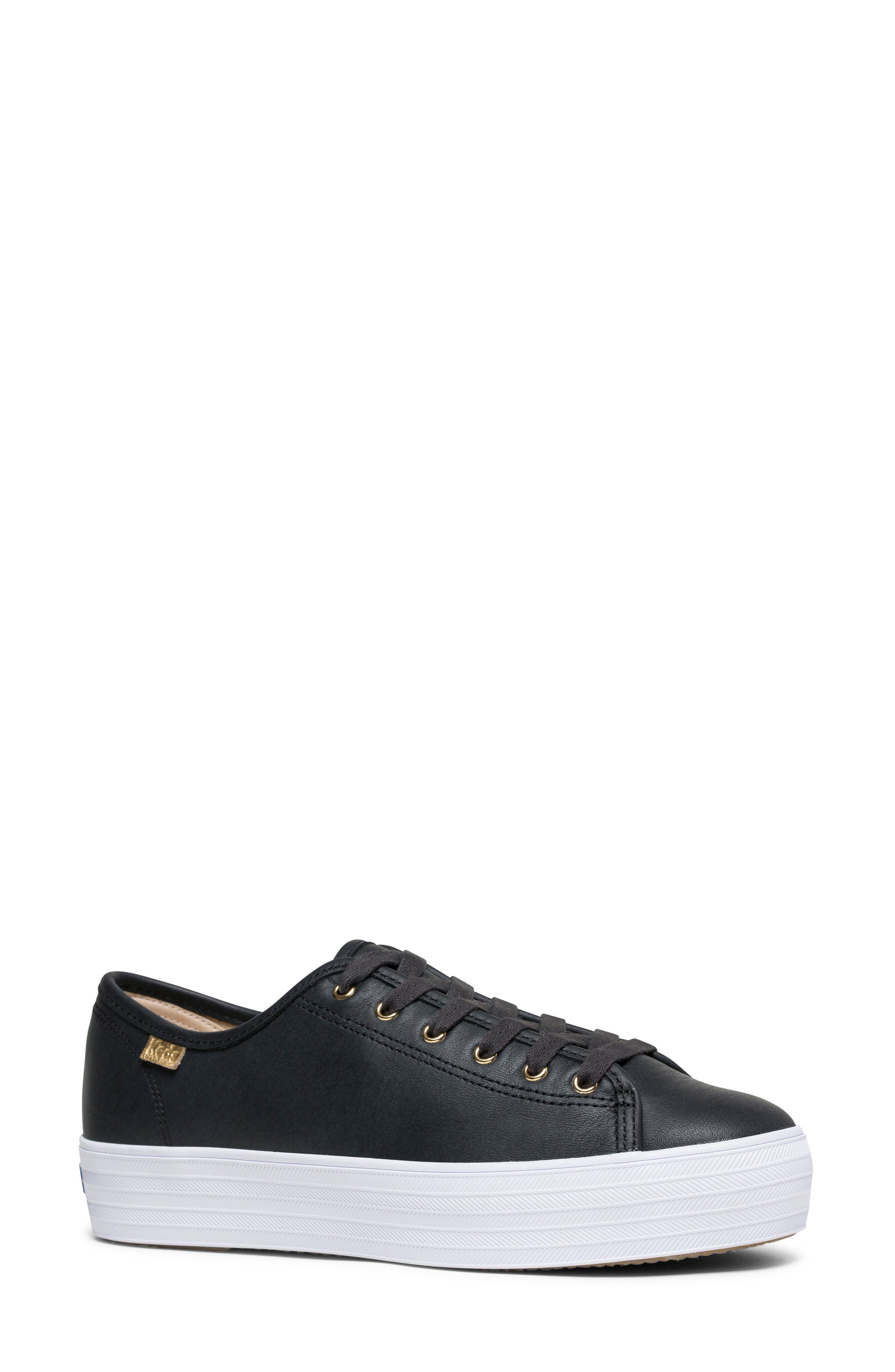 black platform keds