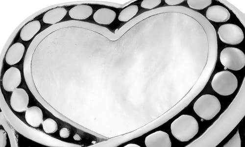Samuel B. Heart Ring In Silver/white
