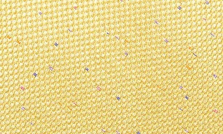 Wrk Neppy Solid Silk Tie In Yellow