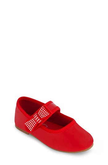 JESSICA SIMPSON JESSICA SIMPSON KIDS' AMY CRYSTAL MARY JANE FLAT
