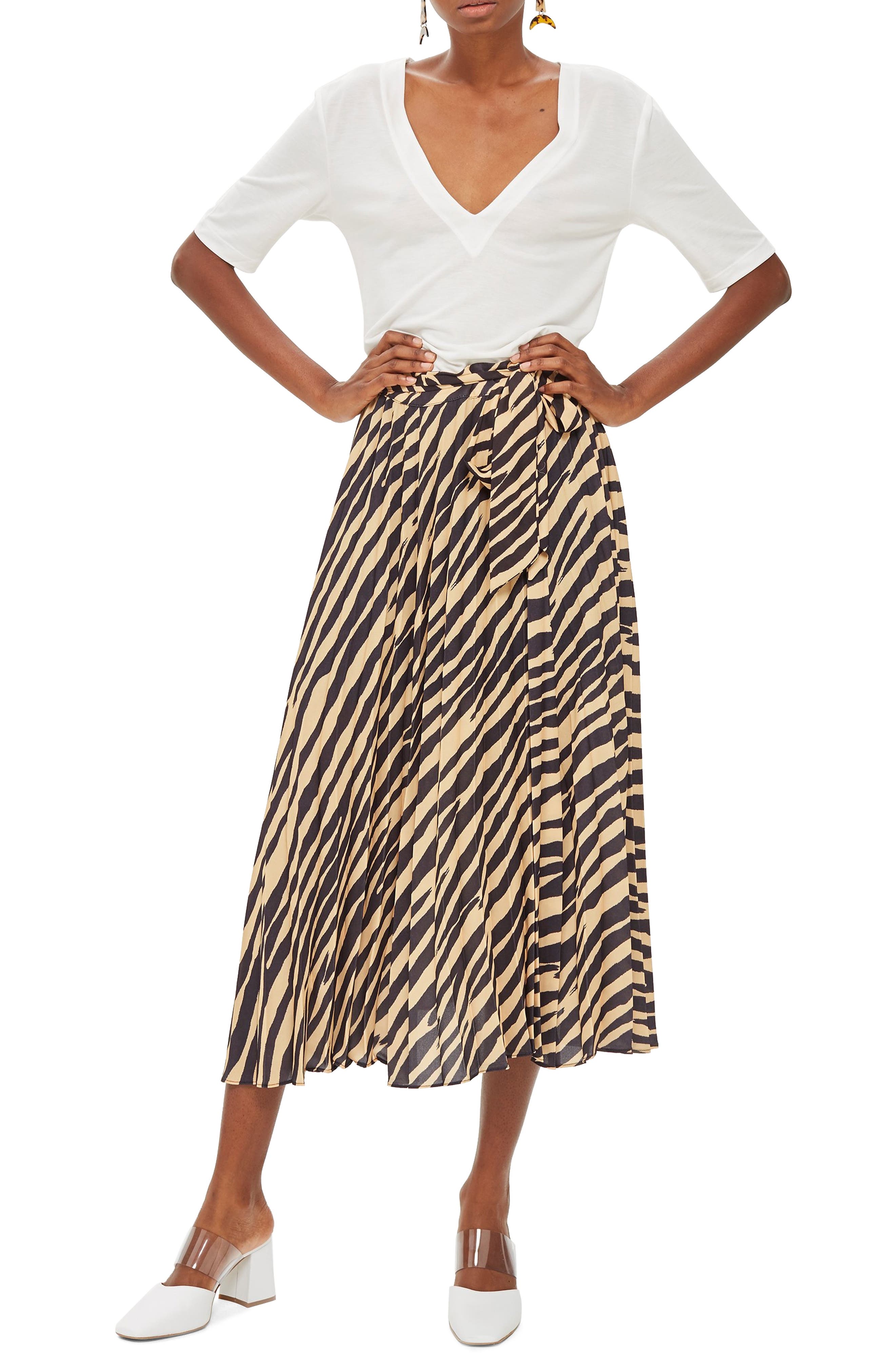 topshop leopard print wrap skirt