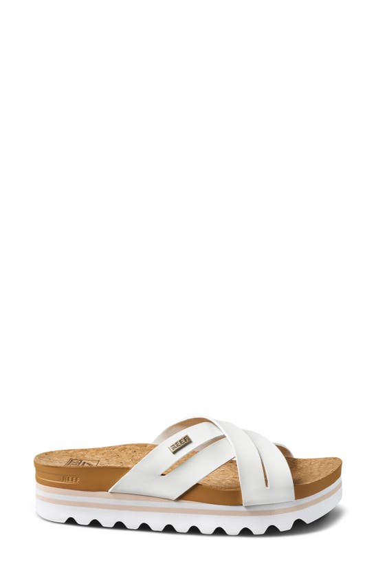 Reef Cushion Bloom Hi Slide Sandal In Cloud