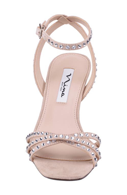 Nina Laura Ankle Strap Sandal In Alamo Tan