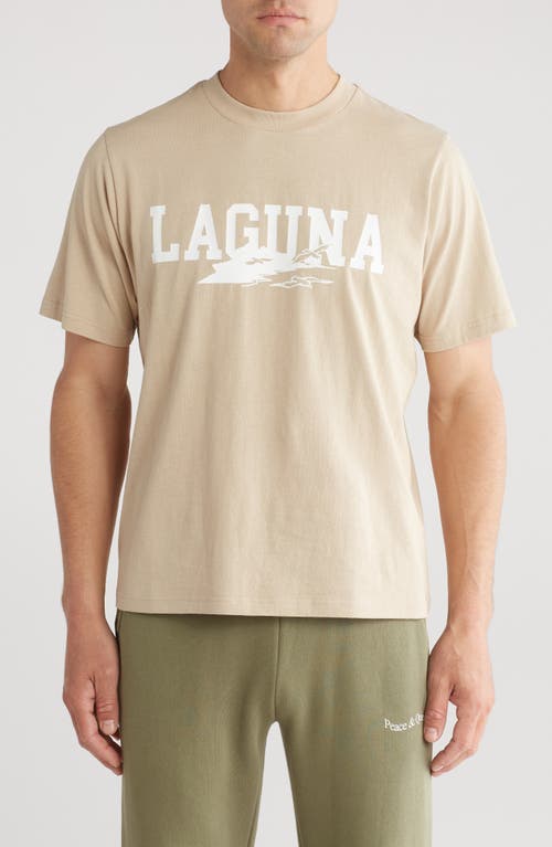 Laguna Cotton Graphic T-Shirt in Taupe