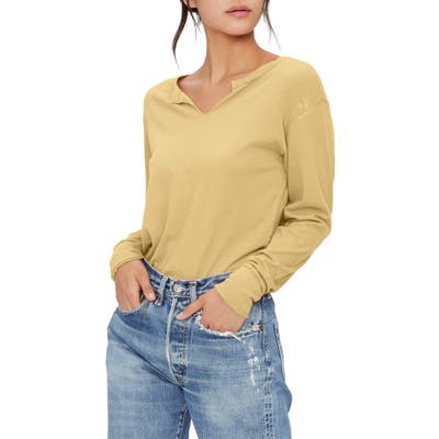 Michael Stars Nadia Notch Neck Top, Ivory
