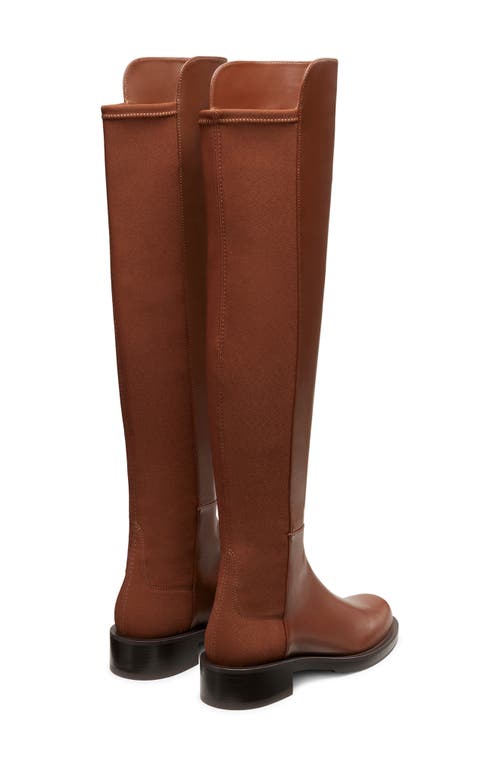 Shop Stuart Weitzman 5050 Bold Over The Knee Boot In Deep Coffee