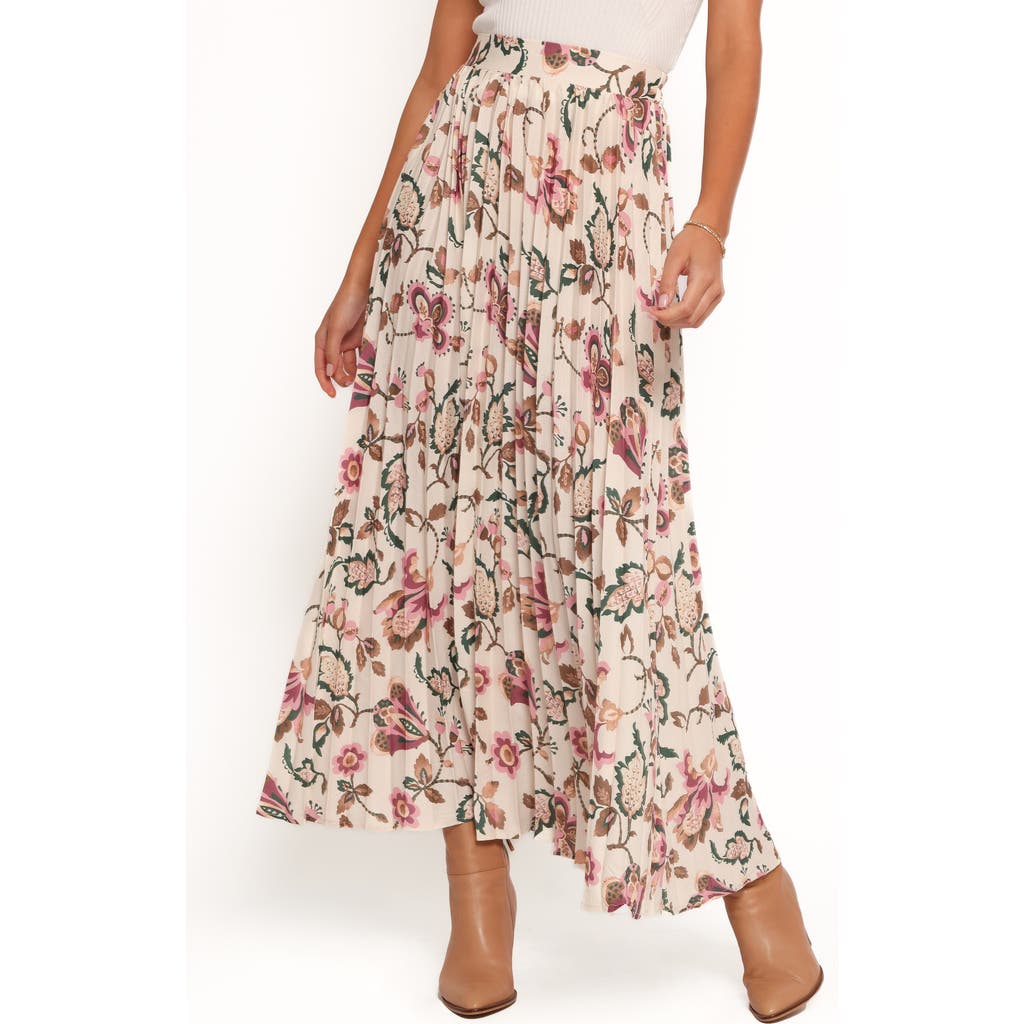 Petal & Pup Michael Pleated Maxi Skirt in Paisley Floral