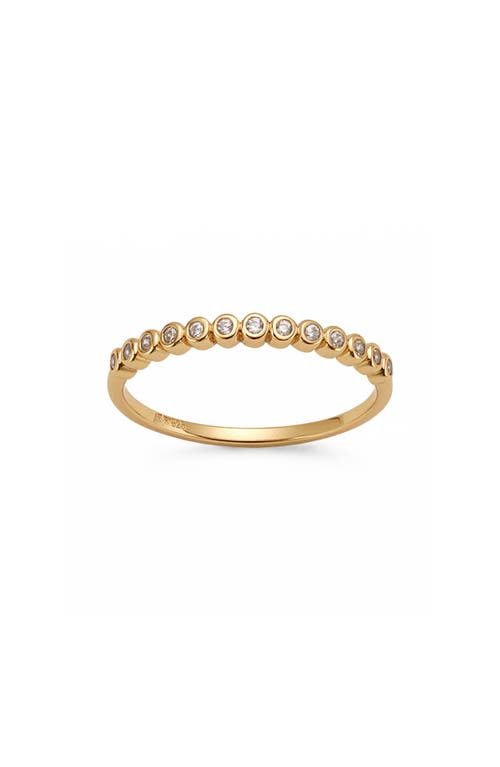 MADE BY MARY Poppy Cubic Zirconia Ring in Gold at Nordstrom