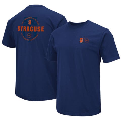 Men's Colosseum Blue Syracuse Orange Realtree Aspect Charter Full-Button  Fishing Shirt