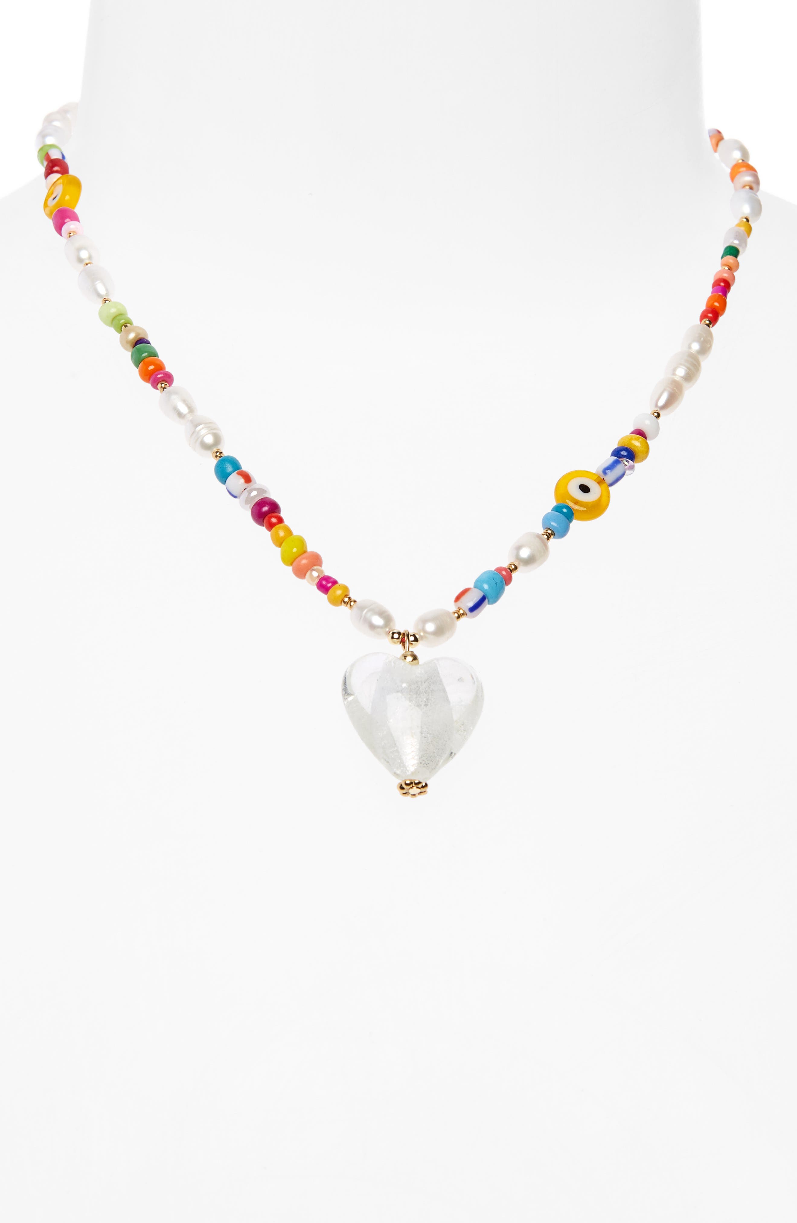Heart Pendant \u0026 Beaded Necklace | Nordstrom