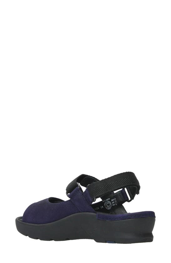 Shop Wolky Lisse Slingback Platform Sandal In Purple Nubuck