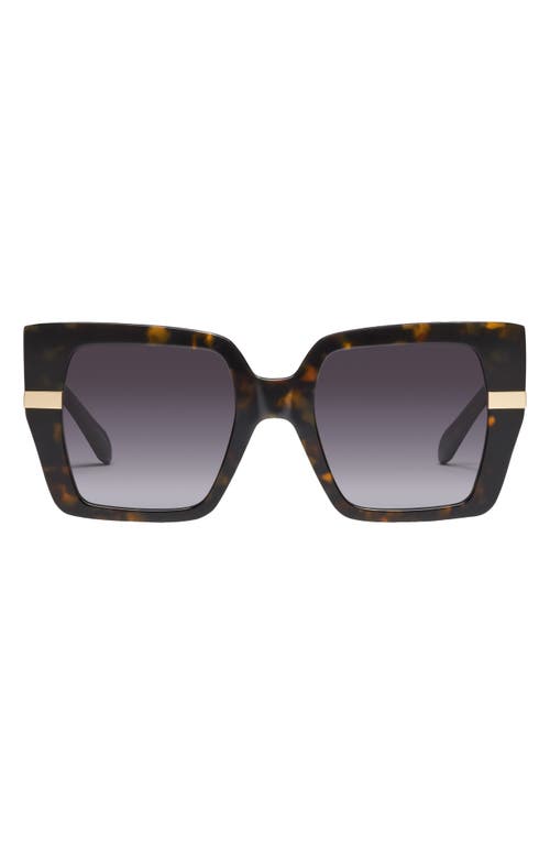 Quay Australia Notorious 51mm Gradient Square Sunglasses In Black