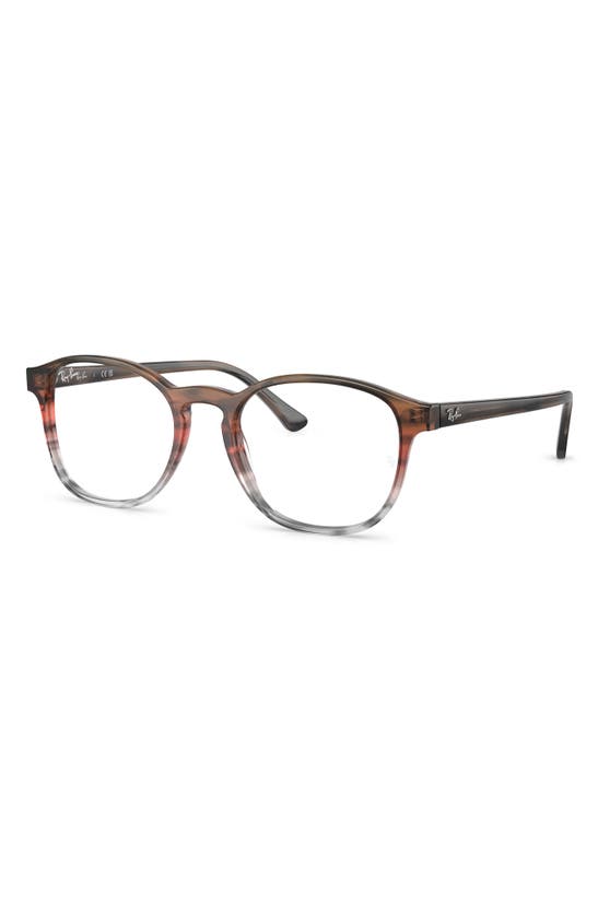 Ray Ban 50mm Phantos Optical Glasses In Brown Gradient