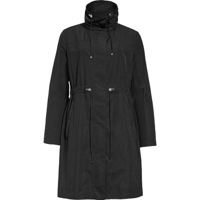 Moncler Malachite Hooded Rain Jacket, Black