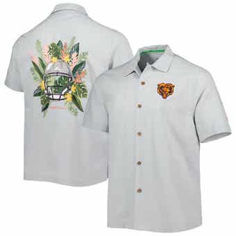 Lids West Virginia Mountaineers Tommy Bahama Coconut Point Frondly Fan Camp  IslandZone Button-Up Shirt - Gray