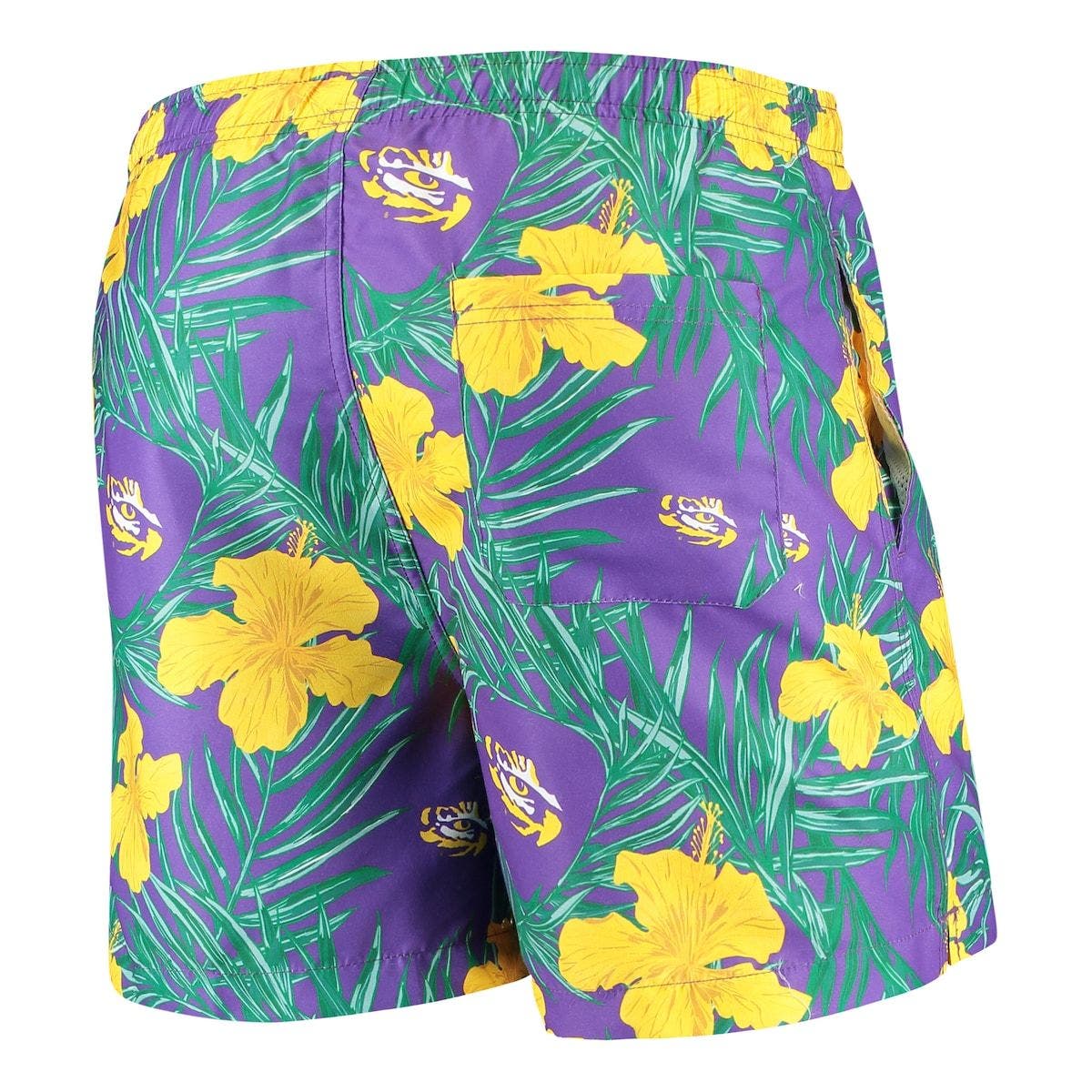 Purple LSU Tigers Swimming Trunks 