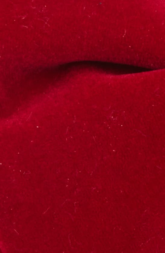 Clifton Wilson Silk Velvet Bow Tie In Maroon