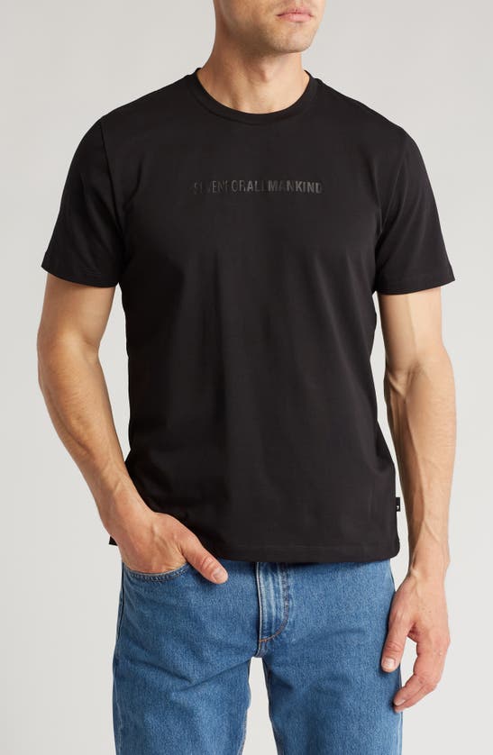 Shop 7 For All Mankind Luxe Performance T-shirt In Dynamic Black