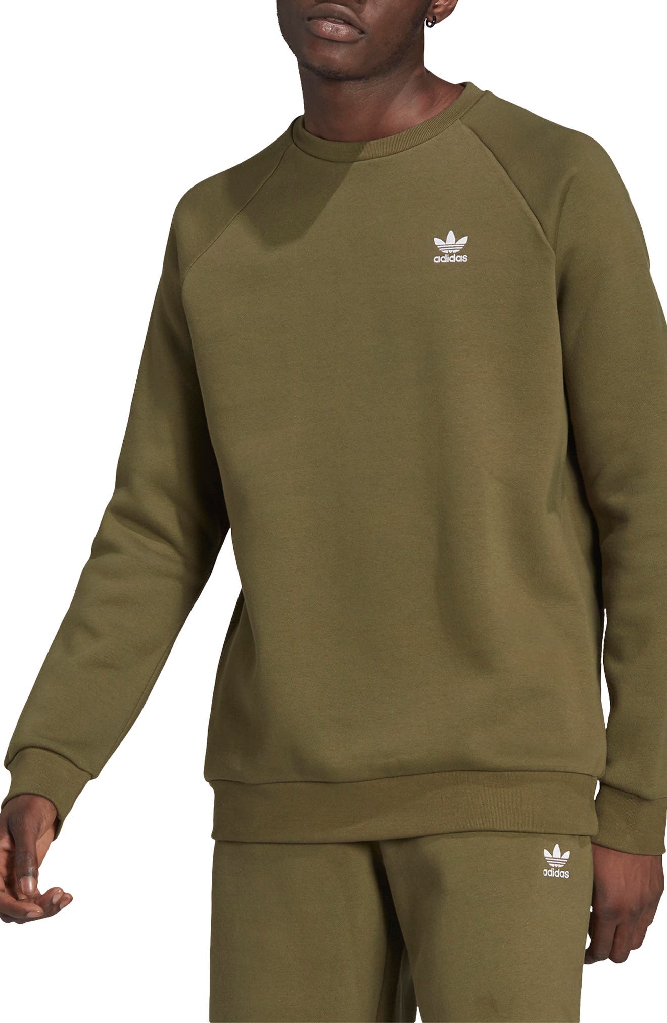 green crew neck sweater mens