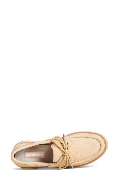 Sperry Top-sider® Sperry Bayside Platform Boat Shoe In Sand